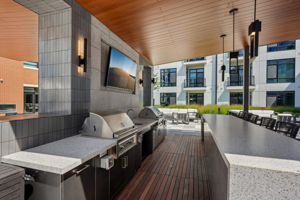 OneWest Courtyard bar close up