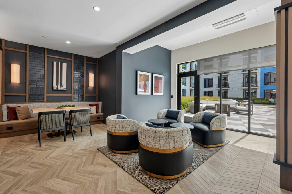 OneWest clubhouse sitting area